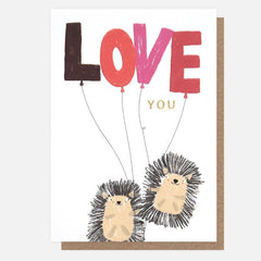 Love You Hedgehogs Card