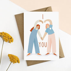 I Love You Girls Card