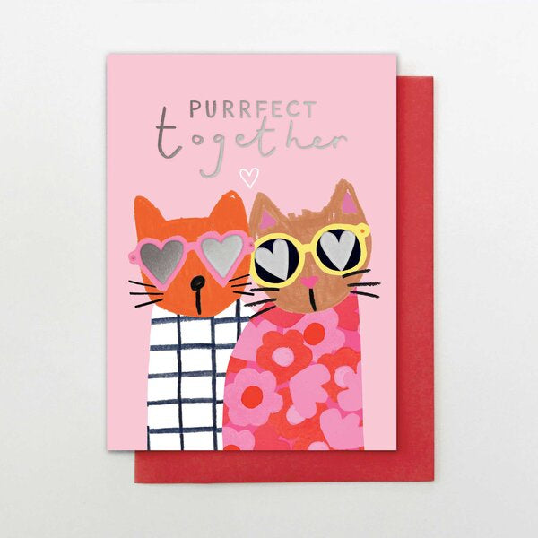 Purrfect Together Cats Card