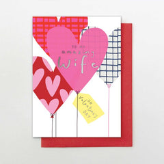 To My Amazing Wife Balloons Card