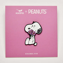 Peanuts Snoopy Flowers Enamel Pin