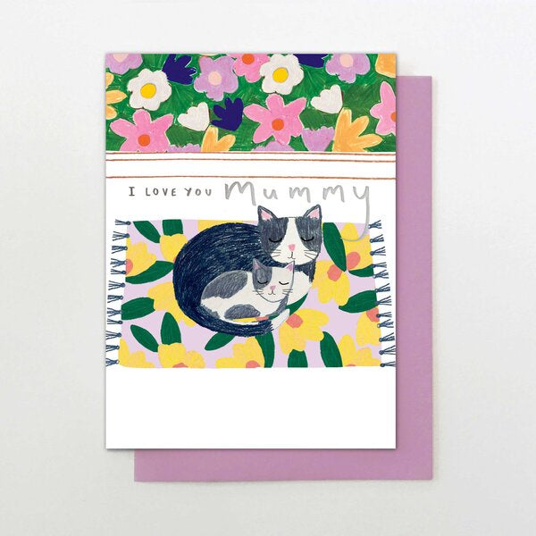 I Love You Mummy Cats Card