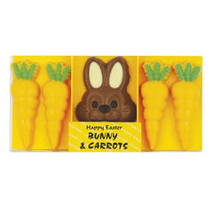 Milk Chocolate Easter Bunny and Carrots