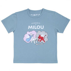 Snowy Angel & Devil Blue Tintin Kids T-Shirt
