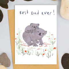 Best Dad Ever Koala Card