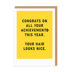 Congrats On All Your Achievements Card