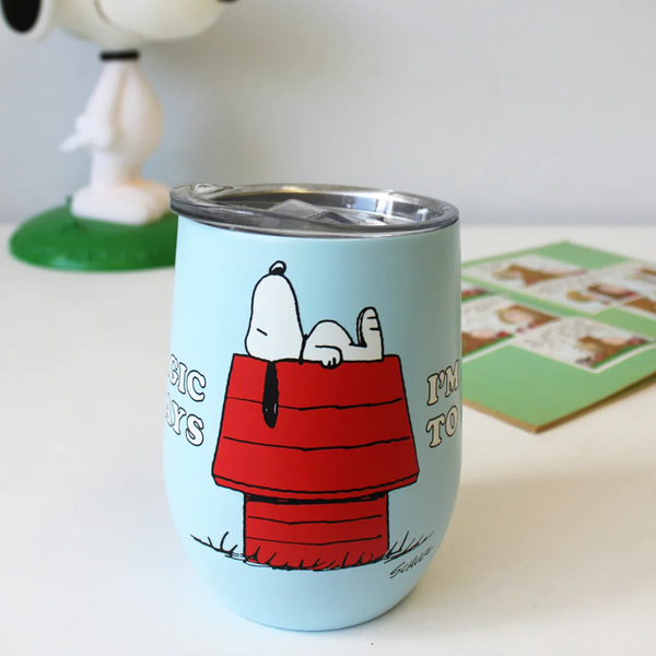 Allergic To Mondays Snoopy Travel Cup