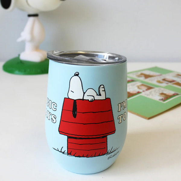 Alergic To Mornings Snoopy Travel Cup