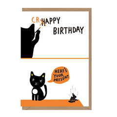 Crappy Birthday Cat Card