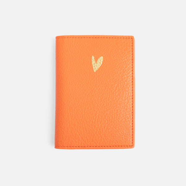 Orange Passport Holder