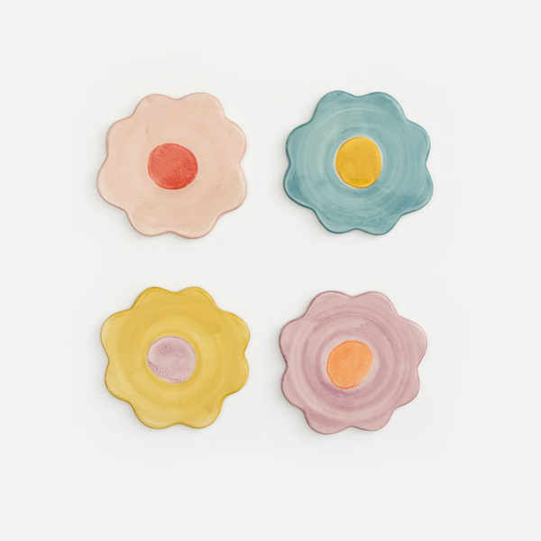 Set of 4 Floral Coasters