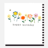 Happy Birthday Pom Pom Flowers Card
