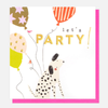Let’s Party! Spotty Dog Card
