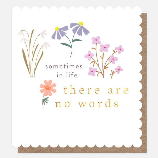 Sometimes In Life There Are No Words Card