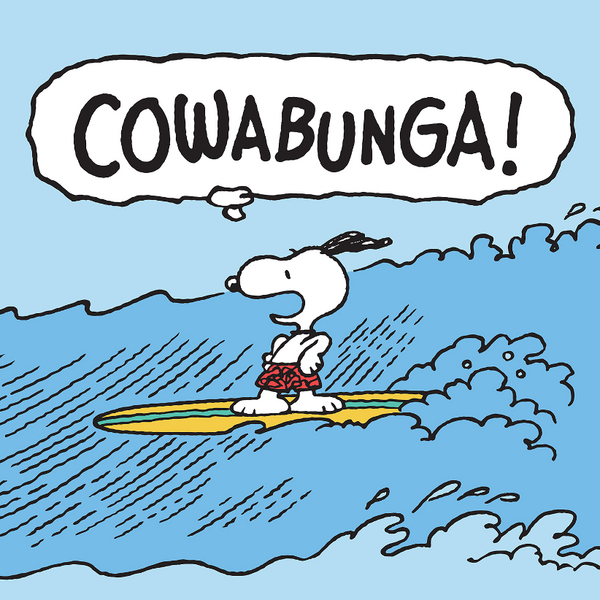 Cowabunga Snoopy Card