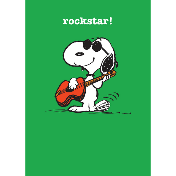 Rockstar Snoopy Card