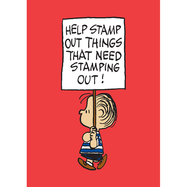Stamp Things That Need Stamping Snoopy Card