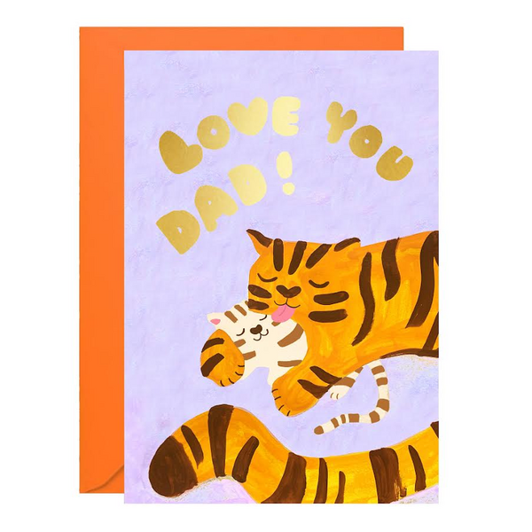 Love You Dad! Tiger Card
