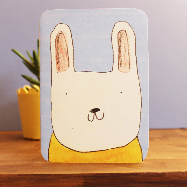 Rabbit Face Card
