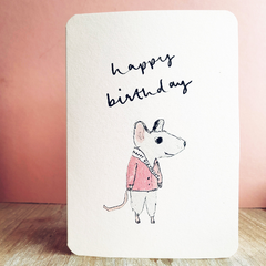 Happy Birthday Mouse Card