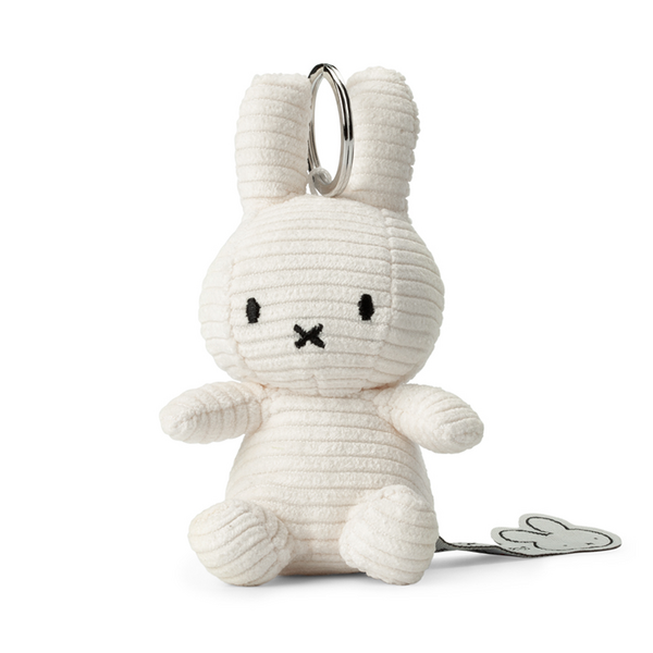 Mini White Miffy Corduroy Keyring