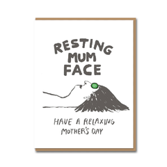 Resting Mum Face Card