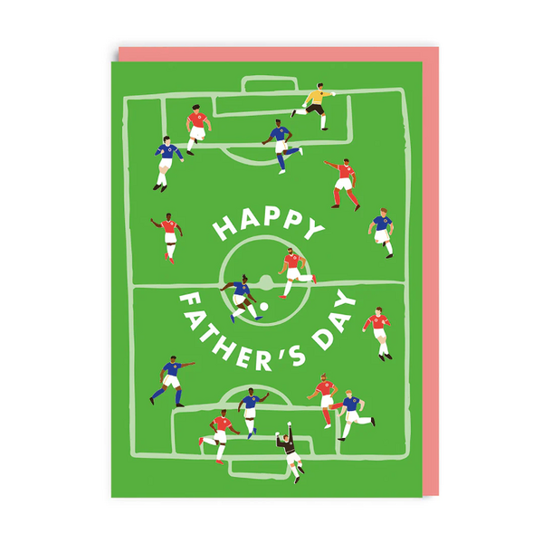 Football Pitch Father's Day Card