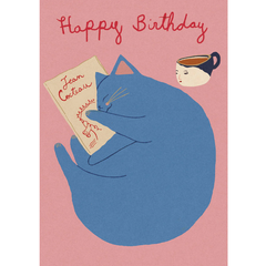 Jean Cocteau Cat Birthday Card