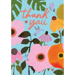Bright Blooms Thank You Card