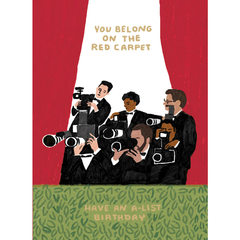 Red Carpet Birthday Card