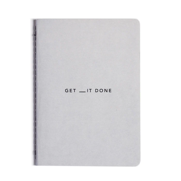 MiGoals Get _ it Done A6 To Do List Grey Notebook