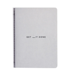 MiGoals Get _ it Done A6 To Do List Grey Notebook