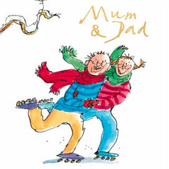 Quentin Blake Mum & Dad Christmas Card