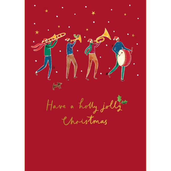 Holly Jolly Christmas Band Christmas Card