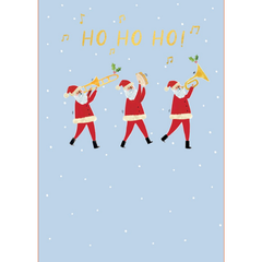 Ho Ho Ho Santas Christmas Card