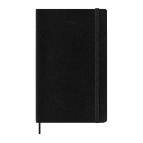 Moleskine 2024 Weekly Planner Large Softcover Black Paper Tiger
