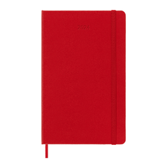 Moleskine 2024 Weekly Planner Large Hardcover Red