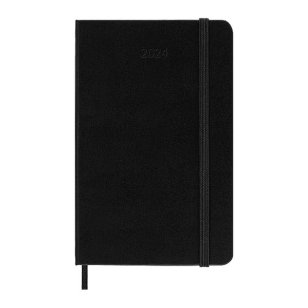 Moleskine 2024 Daily Planner Large Hardcover Black Paper Tiger