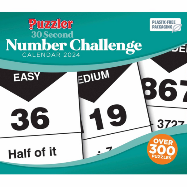 30 Second Number Challenge Desk Quiz 2024 - Paper Tiger