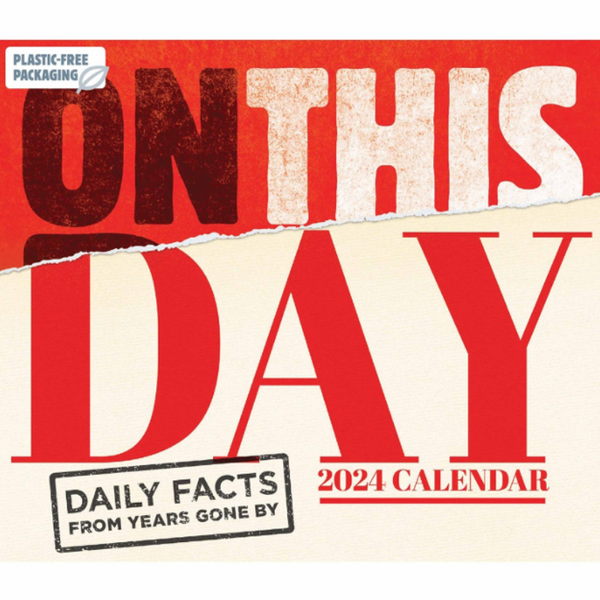 On This Day Desk Calendar 2024 Paper Tiger