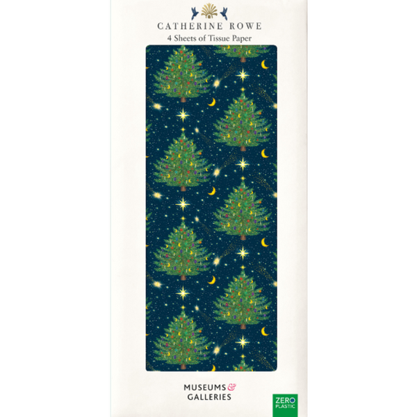 Celestial Christmas Trees Christmas Tissue Paper