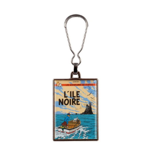 Tintin Key Rings Tintin Black Island Metal Keyring - Paper Tiger