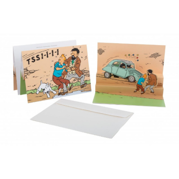 Tintin The Calculus Affair Pop-up Card