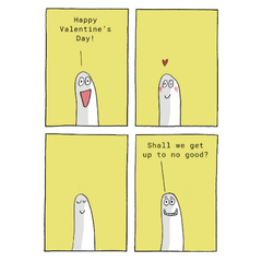 Up To No Good Valentine's Card
