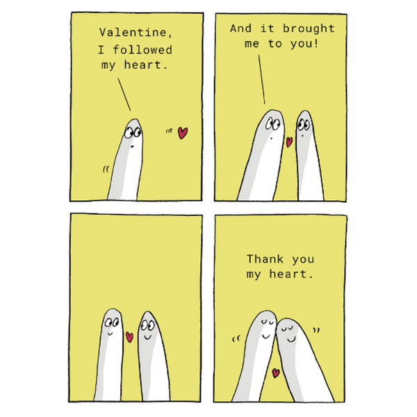 I Followed My Heart Valentine's Card