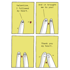 I Followed My Heart Valentine's Card