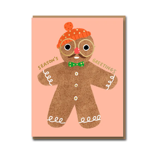 Gingerbread Guy Christmas Card - Paper Tiger