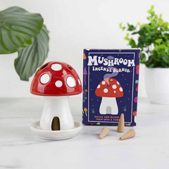 Mushroom House Incense Burner