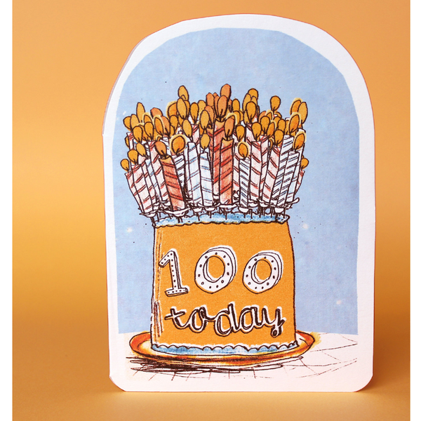 100 Today Cake Card - Paper Tiger