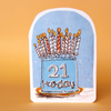 21 Today Cake Card
